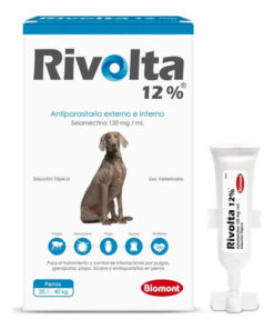 Antipulgas Rivolta 12% De Perros 20.1 A 40kg. Pipeta