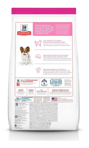 Hills Science Diet Adult Small Paws Para Perro Adulto De Raza Pequeña Sabor Cordero Y Arroz De 2.04 Kg - Imagen 2