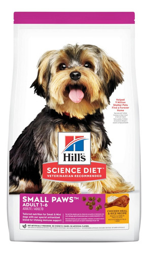 Hills Sd Small Y Mini Adult 1-6 Pollo Y Arroz 2.04kg