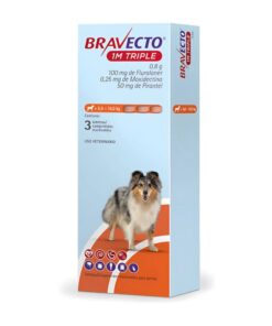 Bravecto 1M Triple 5 a 10 Kg 100mg X3 Tabletas