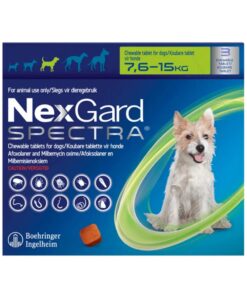 Nexgard Spectra 7.6 a 15 Kg X3 Tabletas
