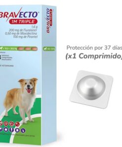 Bravecto 1M Triple 10 a 20 Kg 200mg X1 Tableta
