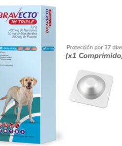 Bravecto 1M Triple 20 a 40 Kg 400mg X1 Tableta