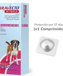 Bravecto 1M Triple 40 a 60 Kg 400mg X1 Tableta