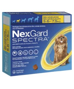 Nexgard Spectra 3.6 a 7.5 Kg X3 Tabletas